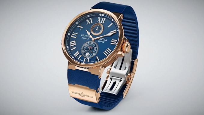 create realistic 3d and 2d luxury wristwatch animation, 3d product rendering