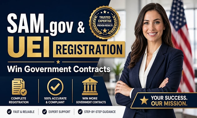 do sam gov registration, uei, cage code, and government contract setup