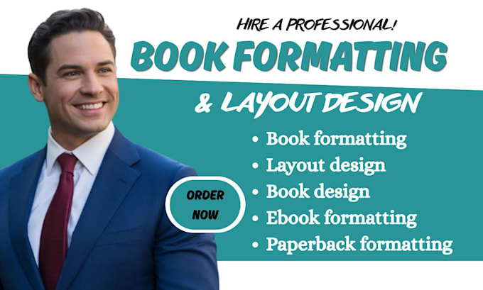 do book formatting, layout design, and paperback formatting