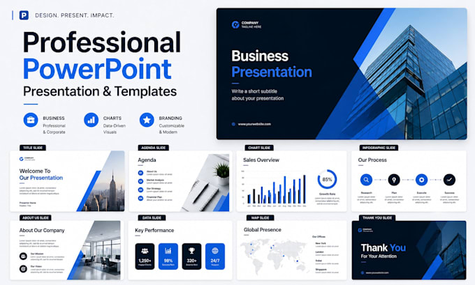 design professional powerpoint presentation or powerpoint template