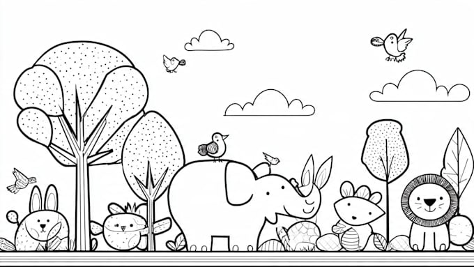 design coloring book pages for children