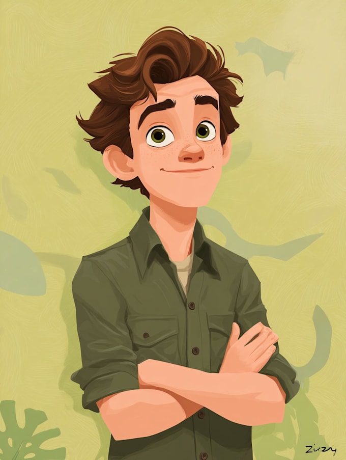 do disney cartoon portrait