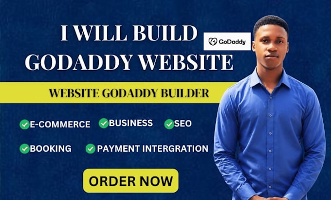 build godaddy website, website design, redesign website, godaddy builder