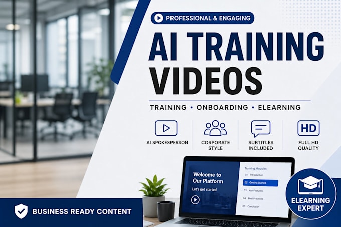 create professional ai training and onboarding videos