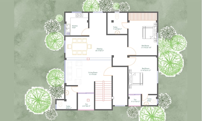 design a home plan with optimized space planning