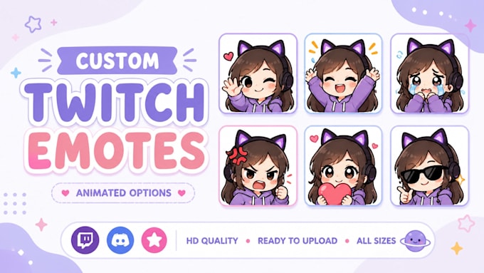customize and animate chibi emotes for pfp, sticker, stream, youtube, twitch, oc