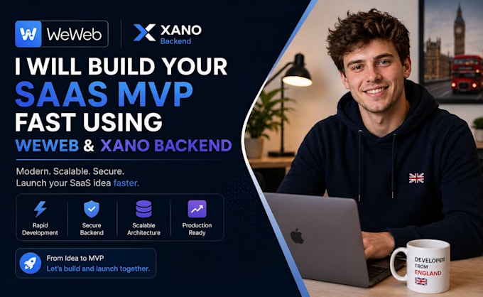 build your saas mvp fast using weweb and xano backend