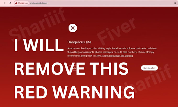 remove red dangerous warning