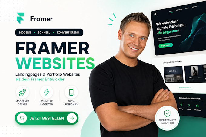 design framer landing page, framer portfolio website as your framer developer