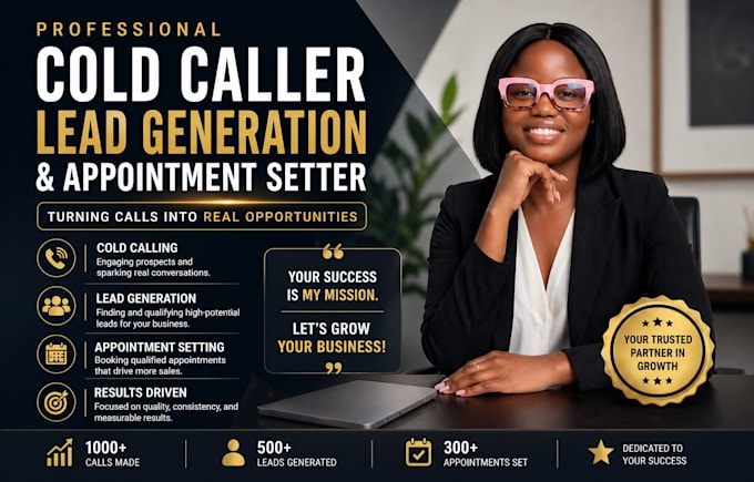 be cold caller for lead generation and appointment setting