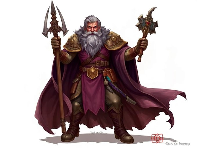 dnd character art and character designer