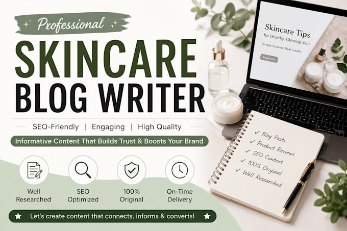 write skincare product review and comparison blog posts