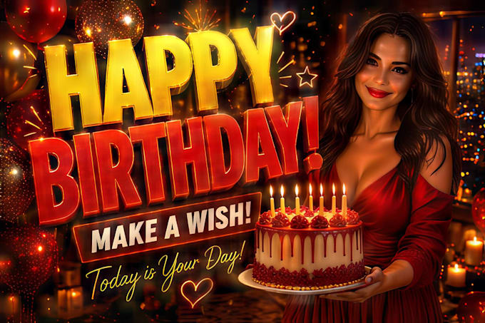 create a custom ai talking birthday video