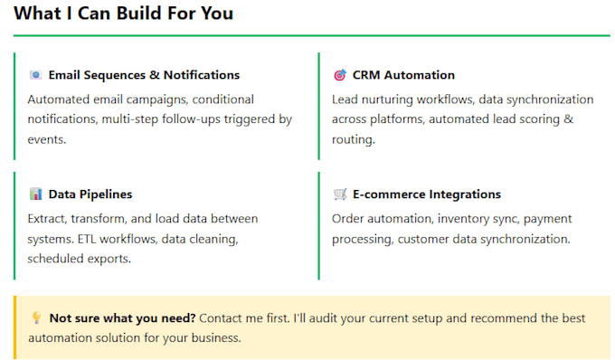 custom n8n workflows and automation solutions