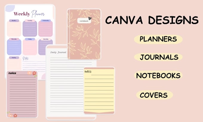 create aesthetic digital planners, journals, and notebooks