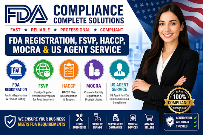 Do fda registration, fsvp, haccp, mocra and us agent service by ...