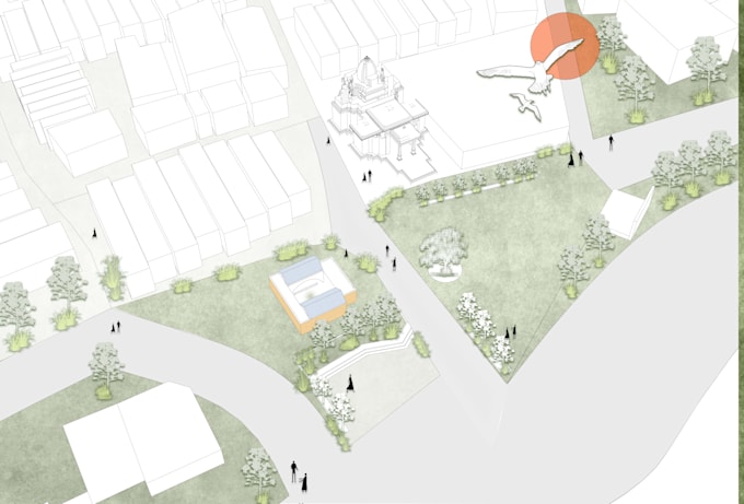 do architecture student portfolio, site analysis, case study,3d