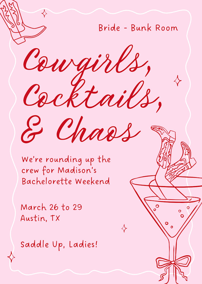 design custom invitations, flyers, and graphics