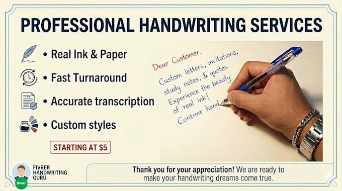 write anything in beautiful and neat handwriting