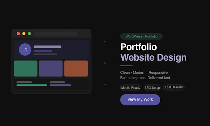 design a stunning portfolio website on wordpress