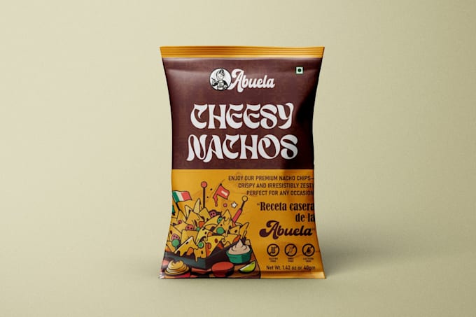 make a print ready pouch design for your brand
