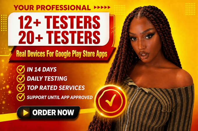 provide closed testing 20 testers 12 testers mobile app testing 12 testers