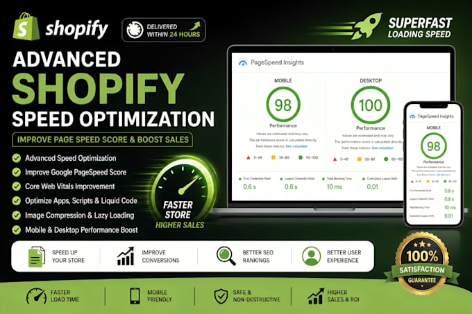 do advanced shopify speed optimization and improve page speed score