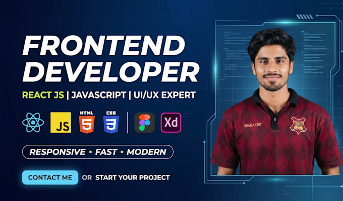 create a modern responsive website, portfolio, or startup landing page