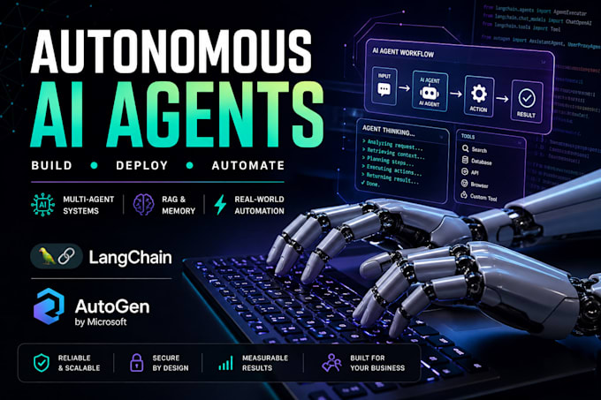 build a custom ai agent using langchain, autogen, or openai
