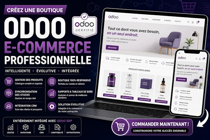 install, develop, customize odoo ecommerce website erp and bug fix odoo errors