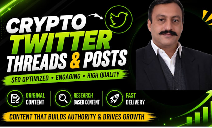 write SEO crypto twitter threads and posts that drive growth