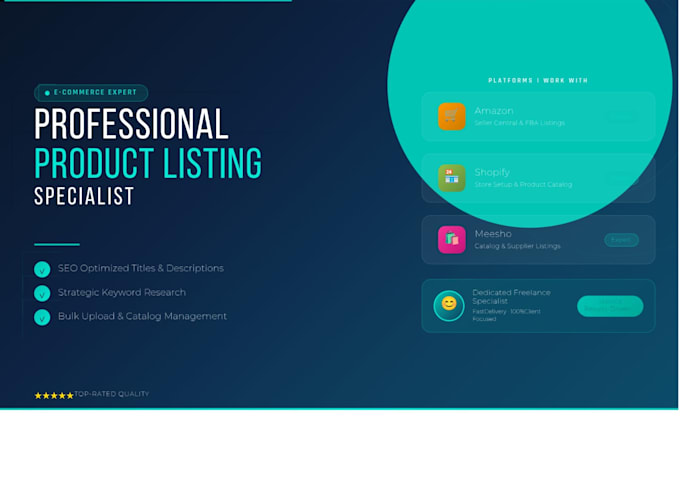 write SEO product listings for amazon,meesho, and shopify