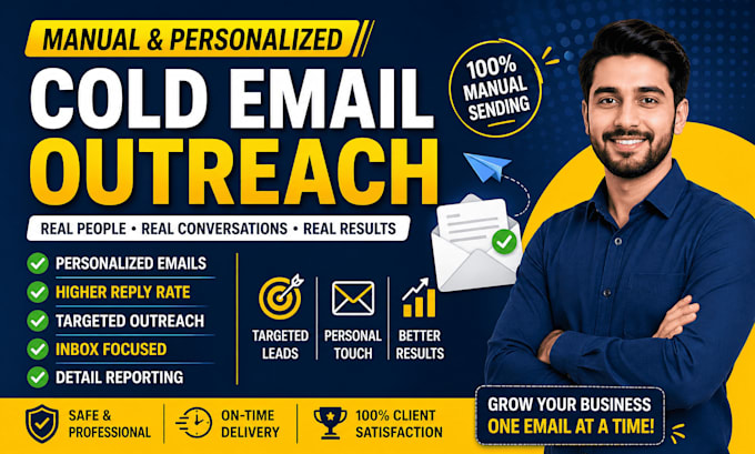 do manual personalized email outreach, one by one sending for better replies