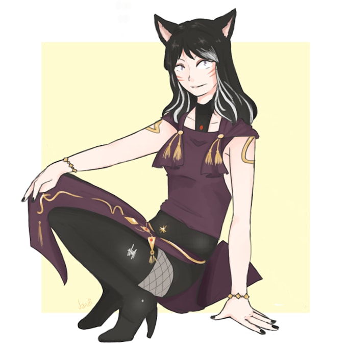 draw your ffxiv character