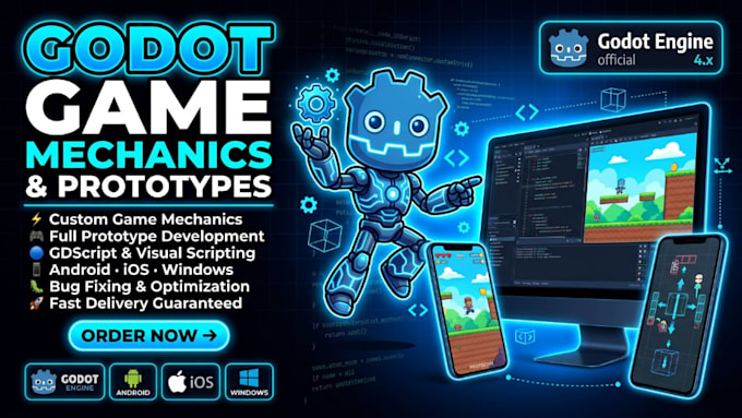 develop a godot game with custom game mechanics and prototypes in godot engine