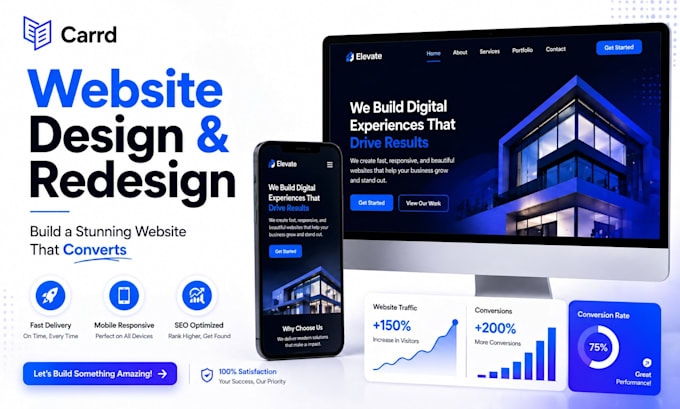 do carrd website design, redesign carrd website and carrd landing page