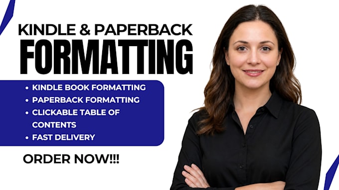do kindle book formatting and paperback formatting, amazon KDP formatting