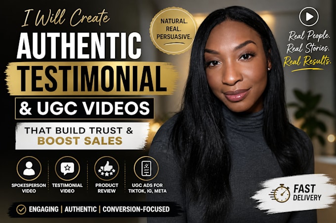 professional  testimonial spokesperson video human ugc video product review