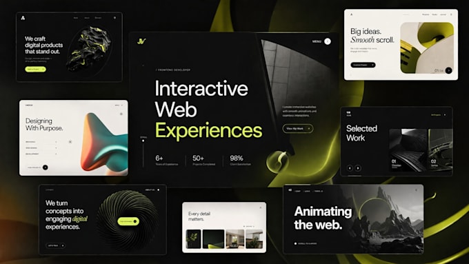 create gsap scroll animations and interactive websites