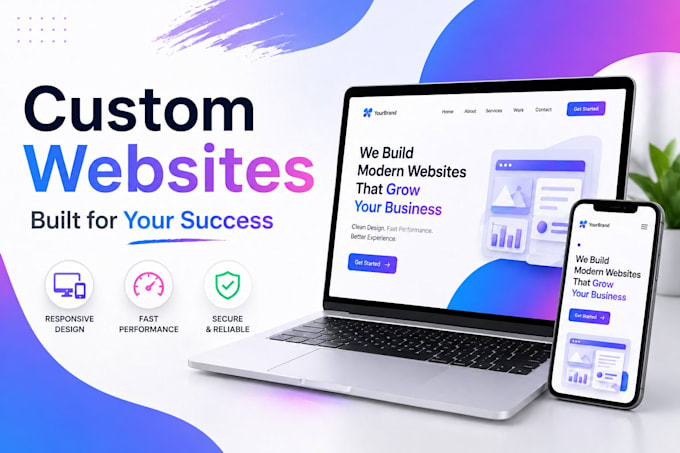 develop a custom website