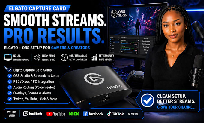 setup and fix elgato capture card issues for obs streaming lag free on ps5