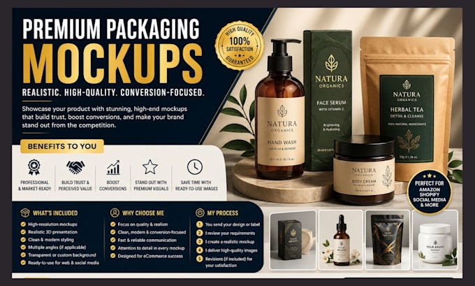 design premium 3d product packaging mockups that sell