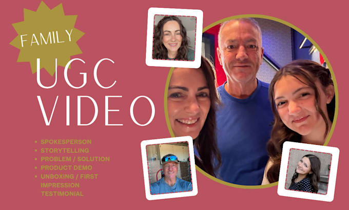 record family ugc video ad