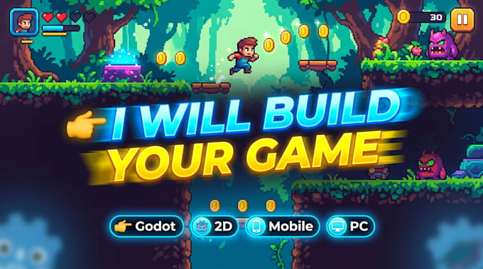 develop 2d godot game for PC, mobile and web