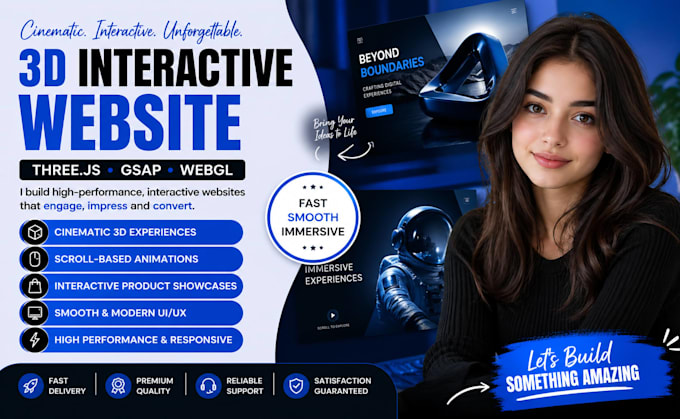 interactive 3d website scroll animation landing page storytelling website spline