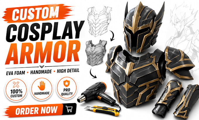 build custom eva foam cosplay armor or costume