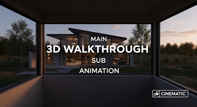 create 3d walkthrough animation for your building