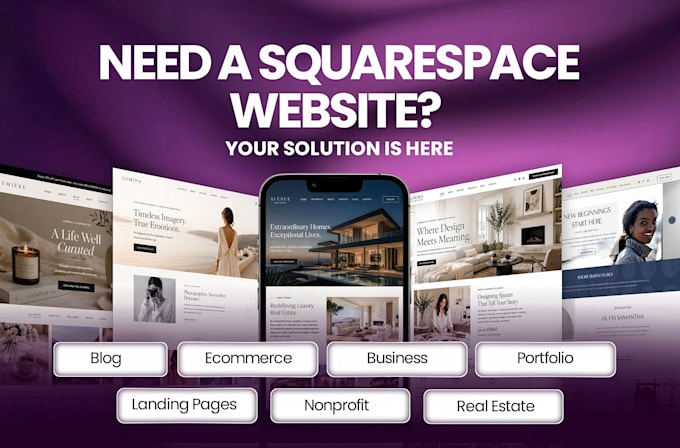 build squarespace website design redesign squarespace website development