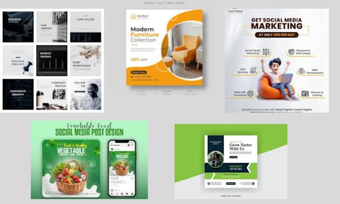 create and design editable canva social media graphics