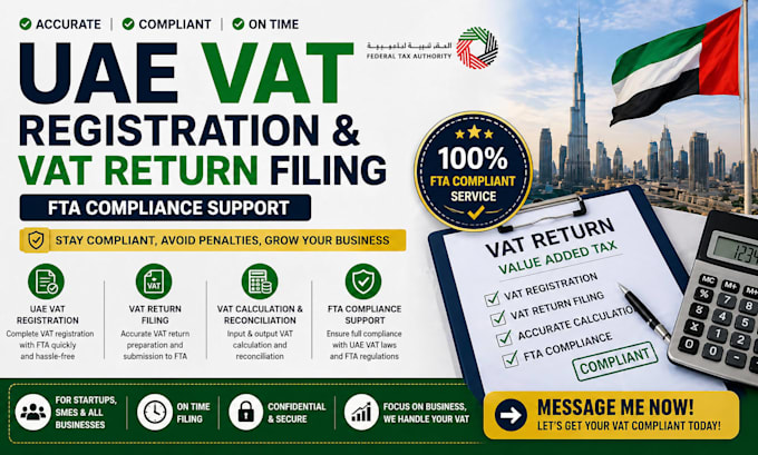 do uae vat registration and vat return filing fta compliance